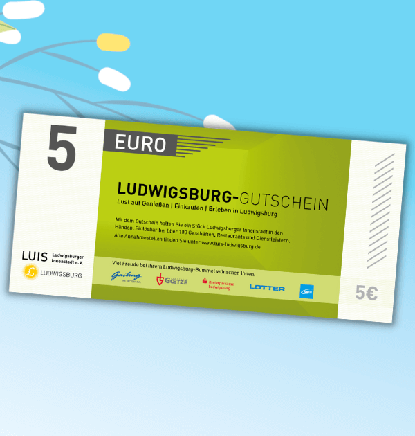 5 Euro Ludwigsburg-Gutschein Artikelbild