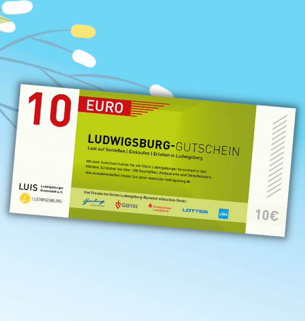 10 Euro Ludwigsburg-Gutschein Artikelbild