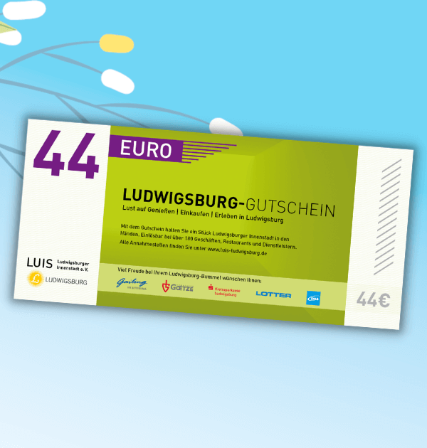44 Euro Ludwigsburg-Gutschein Artikelbild